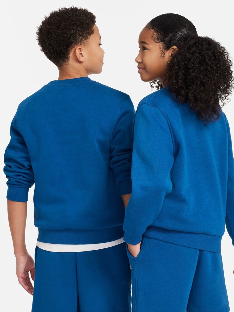 Nike Blue Club Fleece Sweatshirt - Image 5 of 7