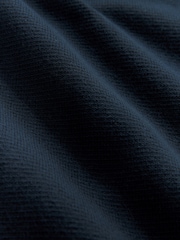Mornarsko modra - Preprosto - v standardnem kroju 100% Cotton Premium Quarter Zip pulover - Slika 8 iz 8