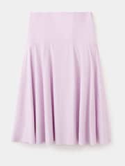 Mango Purple Drop Waist Midi Skirt - Image 5 of 7
