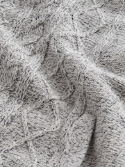 Grey Regular Knitted Cable Zip Through Jacket - Image 10 of 10