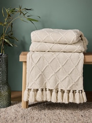 Chunky Cable Knit Throw - Imagem 2 de 6