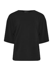 Yours Curve Black Limited Corset Seam T-Shirt - Image 5 of 5