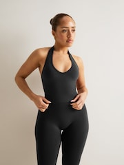 TALA Black Sculpt Seamless Halter Tank Top - Image 1 of 3