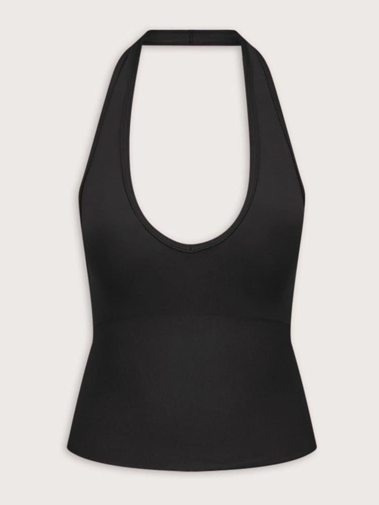 TALA Black Sculpt Seamless Halter Tank Top - Image 3 of 3