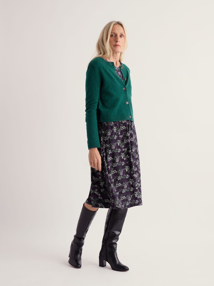 Seasalt Cornwall Green Tern Tide Wool Blend Cardigan - Image 1 of 5 Seasalt Cornwall Green Tern Tide Wool Blend Cardigan - Image 1 of 5
