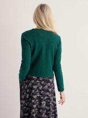 Seasalt Cornwall Green Tern Tide Wool Blend Cardigan - Image 3 of 5
