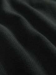 Dark Green Oxford Crew Neck Regular 100% Cotton Mock Shirt Jumper - Image 8 of 8