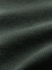 Dark Green Oxford V-Neck Regular 100% Cotton Mock Shirt Jumper - Image 7 of 7