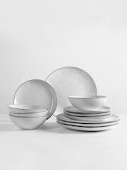 Broste Copenhagen 12 Piece Natural Nordic Dinnerware Set - Image 3 of 4