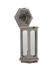 Pacific Grey Adaline Wood Lantern Table Lamp - Image 2 of 2