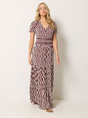 Long Tall Sally Red Squiggle Print Maxi Dress - Image 1 of 5