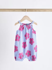Več pastelnih src - 100% Cotton dojenček haljica za igranje 2 komplet - Slika 2 iz 8