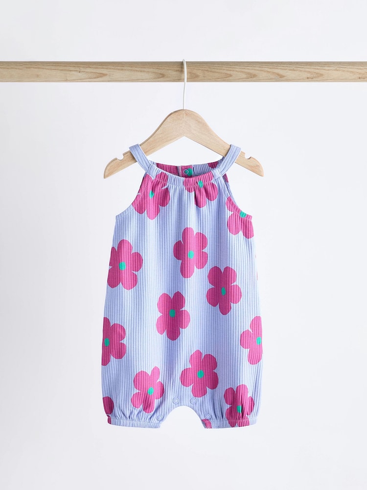 Več pastelnih src - 100% Cotton dojenček haljica za igranje 2 komplet - Slika 2 iz 8