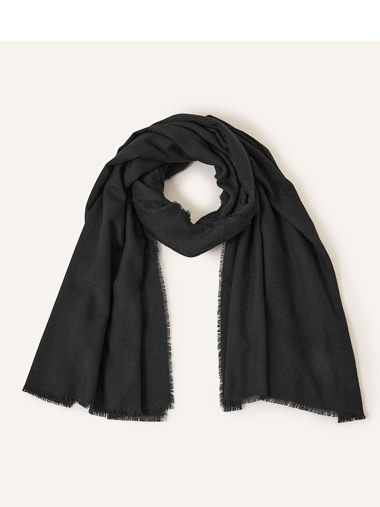 Accessorize Black Take Me Everywhere Scarf - Image 2 of 3 Accessorize Black Take Me Everywhere Scarf - Image 2 of 3