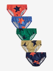 Bright Stars 100% Cotton Briefs 5 Pack (1.5-10yrs) - Image 1 of 8