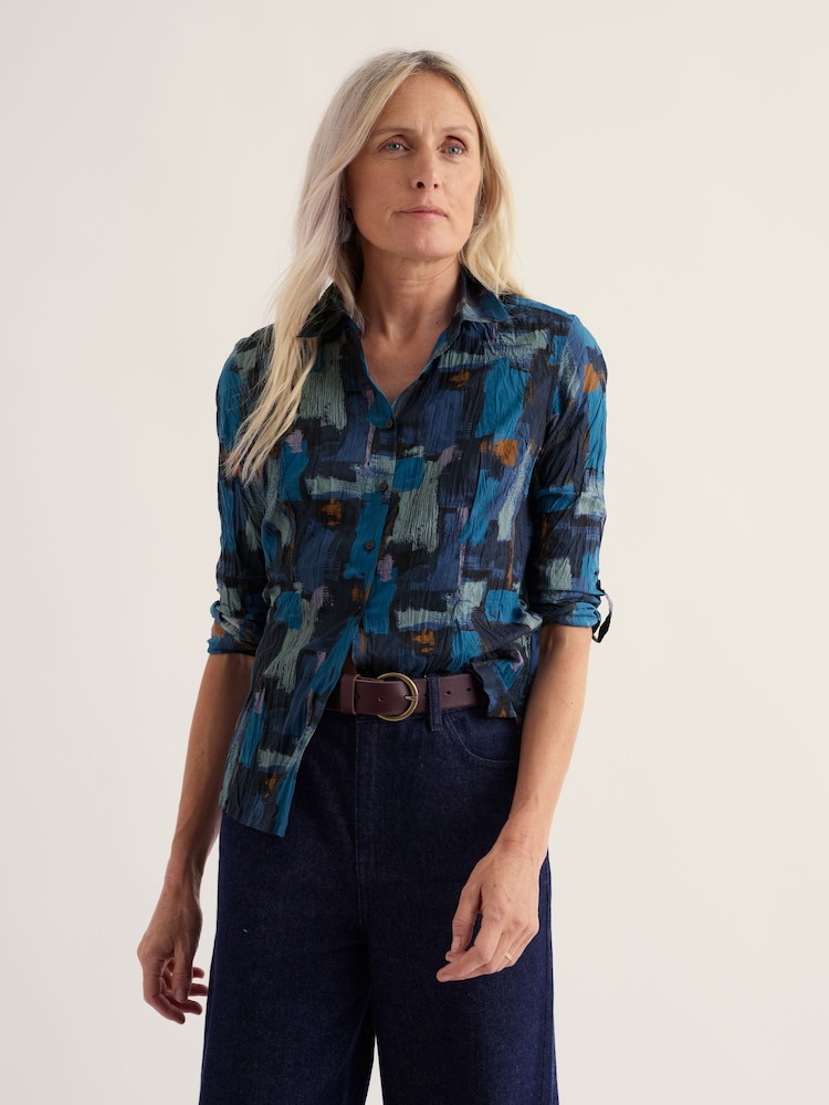 أزرق مائي - Seasalt Cornwall Larissa Cotton Crinkle Shirt - صورة 2 من 6 أزرق مائي - Seasalt Cornwall Larissa Cotton Crinkle Shirt - صورة 2 من 6