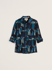 أزرق مائي - Seasalt Cornwall Larissa Cotton Crinkle Shirt - صورة 4 من 6