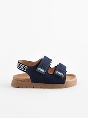 Baker by Ted Baker Boys Suede Footbed Sandals - Image 2 of 6