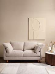 Barker and Stonehouse Mink Brown Larkin Bouclé 2 Seater Sofa - Image 1 of 6