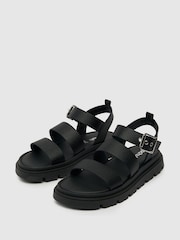 Schuh Tina Chunky Leather Sandals - Image 2 of 4