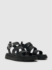 Schuh Tina Chunky Leather Sandals - Image 3 of 4