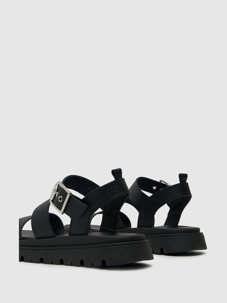Schuh Tina Chunky Leather Sandals - Image 4 of 4