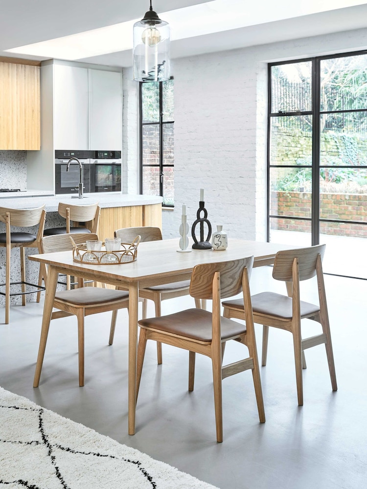 Barker and Stonehouse Brown Tatum Wood Dining Chair - Image 1 of 9