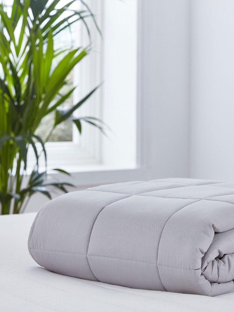 Martex Grey Weighted 100% Cotton Blanket 7kg - Image 1 of 3