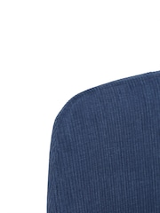 Barker and Stonehouse Blue Emmett Corduroy Fabric Dining Chair - Image 6 of 6