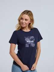 Animal Blue Womens Carina Organic Graphic T-Shirt - Image 1 of 8