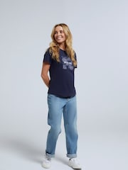 Animal Blue Womens Carina Organic Graphic T-Shirt - Image 3 of 8