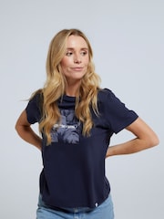 Animal Blue Womens Carina Organic Graphic T-Shirt - Image 4 of 8