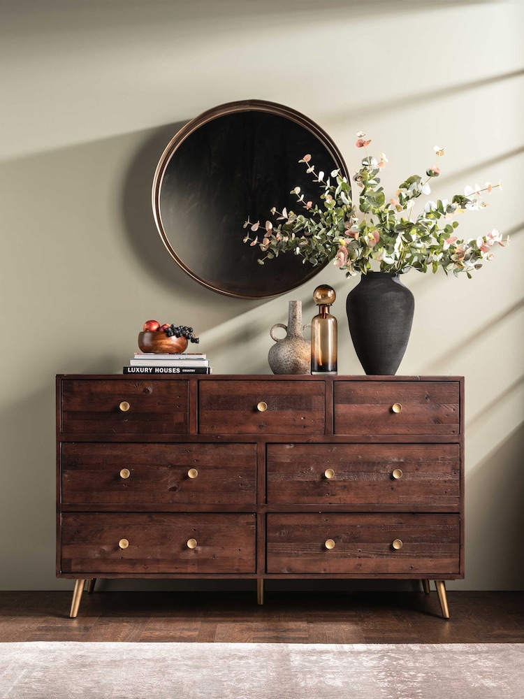 Barker and Stonehouse Brown Modi 7 Drawer Dresser - Image 1 of 6