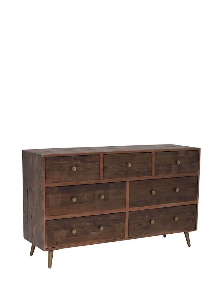 Barker and Stonehouse Brown Modi 7 Drawer Dresser - Image 2 of 6