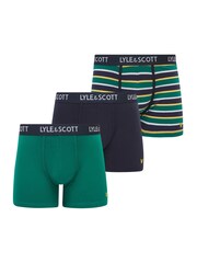 Lyle & Scott Blue Ethan Premium Underwear Trunks 3 Pack - Image 1 of 4