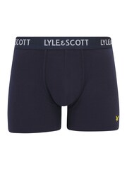 Lyle & Scott Blue Ethan Premium Underwear Trunks 3 Pack - Image 2 of 4