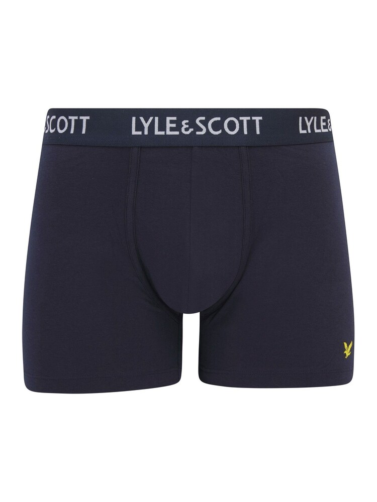 Lyle & Scott Blue Ethan Premium Underwear Trunks 3 Pack - Image 2 of 4