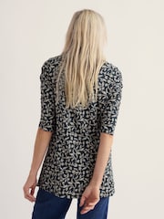 Seasalt Cornwall Blue 3/4 Busy Lizzy Tunic - Image 3 of 5