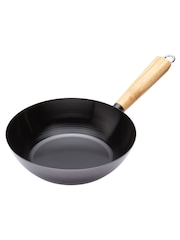 Black Wooden Handled 25cm Non Stick Wok - Image 2 of 3