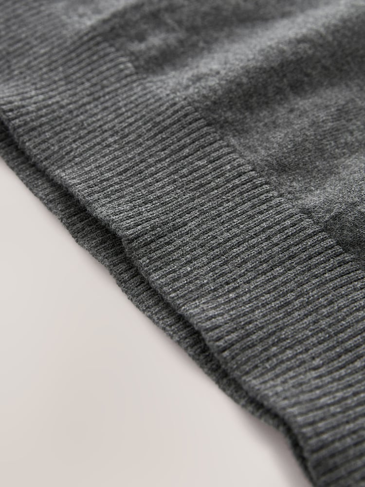 Grey School Knitted Cotton-Rich Tank Top (3-16yrs) - Image 5 of 5