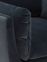 Barker and Stonehouse Grey Boone Velvet Chair - Image 6 of 6