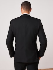 Black Slim Fit Two Button Suit Jacket - Image 5 of 11