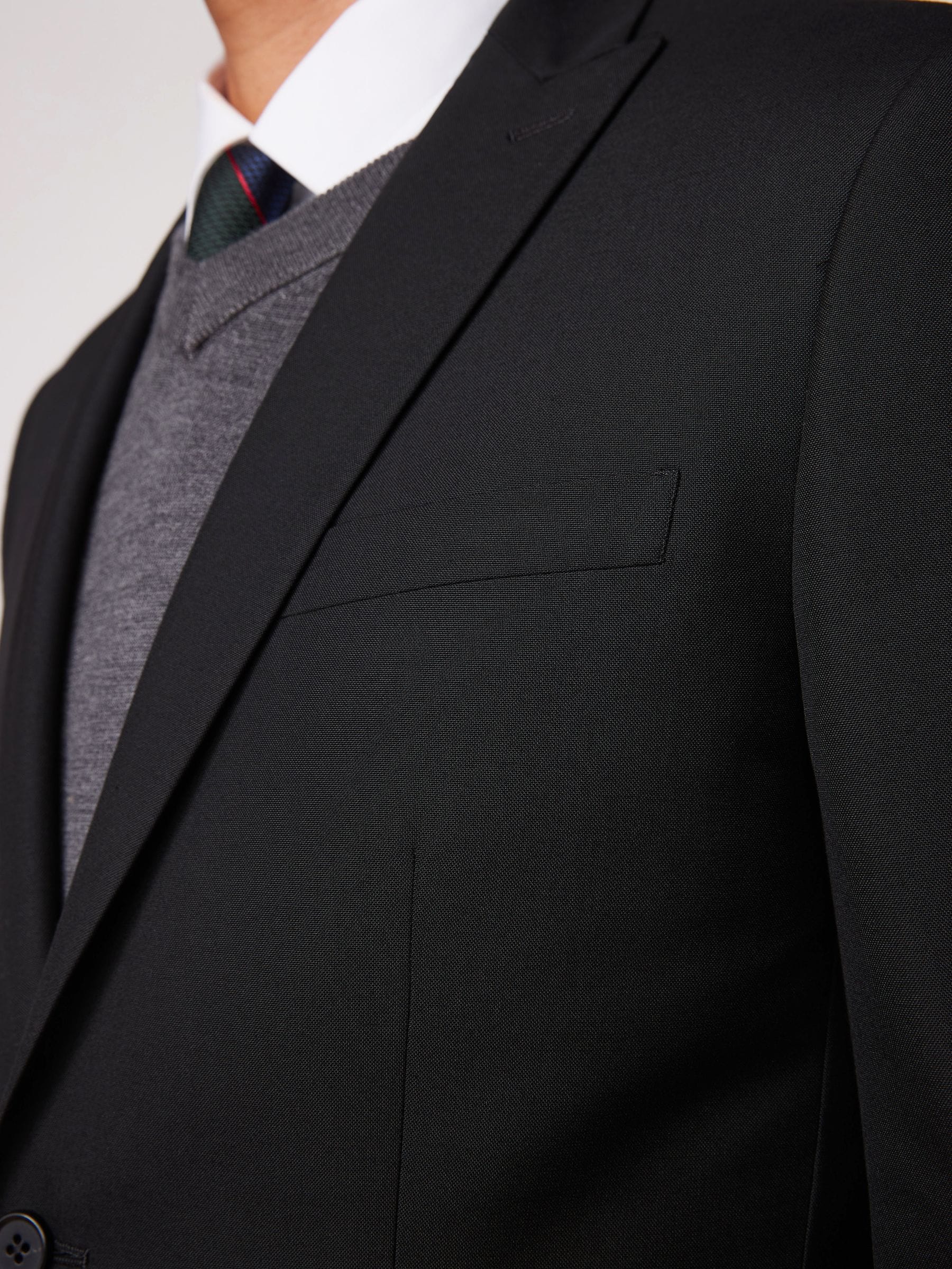 Buy Black Slim Fit Two Button Suit Jacket from Next Canada