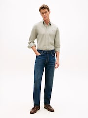 Verde - Tommy Hilfiger Flex Regular Fit Dobby Shirt - Imagen 3 de 5