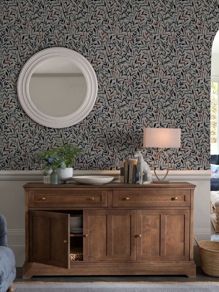 Natural Rustic Leaf 10M Wallpaper - Image 1 of 5