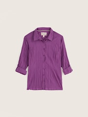 بنفسجي أرجواني - Seasalt Cornwall Larissa Cotton Crinkle Shirt - صورة 4 من 6