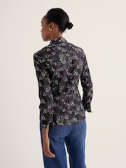 أسود زهور - Seasalt Cornwall Larissa Cotton Crinkle Shirt - صورة 3 من 6