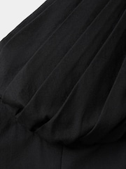 Mango Black Crossover Halter Mini Dress - Image 6 of 7