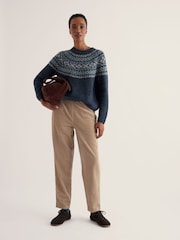 Seasalt Cornwall Blue Port Kinnis Jumper Merino - Image 1 of 5