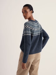 Seasalt Cornwall Blue Port Kinnis Jumper Merino - Image 3 of 5